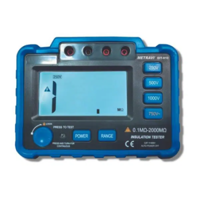 Metravi DIT-910 Digital Insulation Tester IRT Range 200 to 2000M Ohm image-1