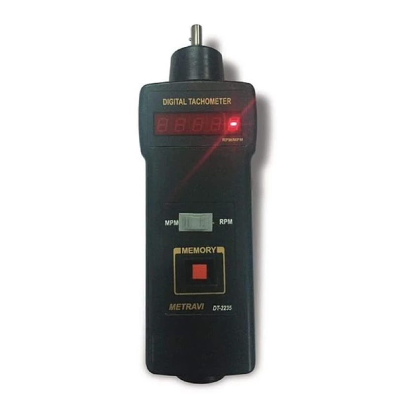 Metravi DT-2235 Digital Contact Tachometer 60-50000 RPM image-1