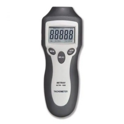 Metravi NCTM-1000 Digital Non-Contact Tachometer cum Digital Counter 2-99999 RPM image-1