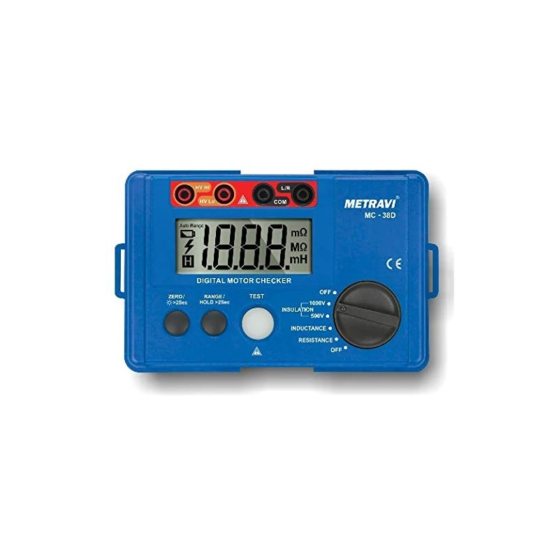 Metravi MC-38D Blue Backlit LCD Digital Motor Checker image-1