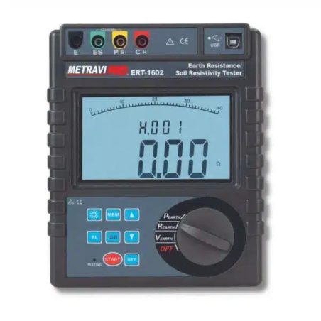 Metravi Earth Resistance and Soil Resistivity Tester PRO ERT-1602 image-1