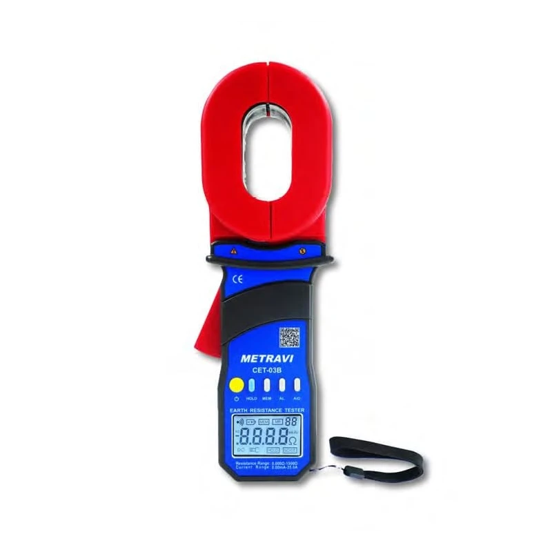 Metravi Clamp-on Earth and Ground Resistance Tester with Bluetooth CET-03B image-1