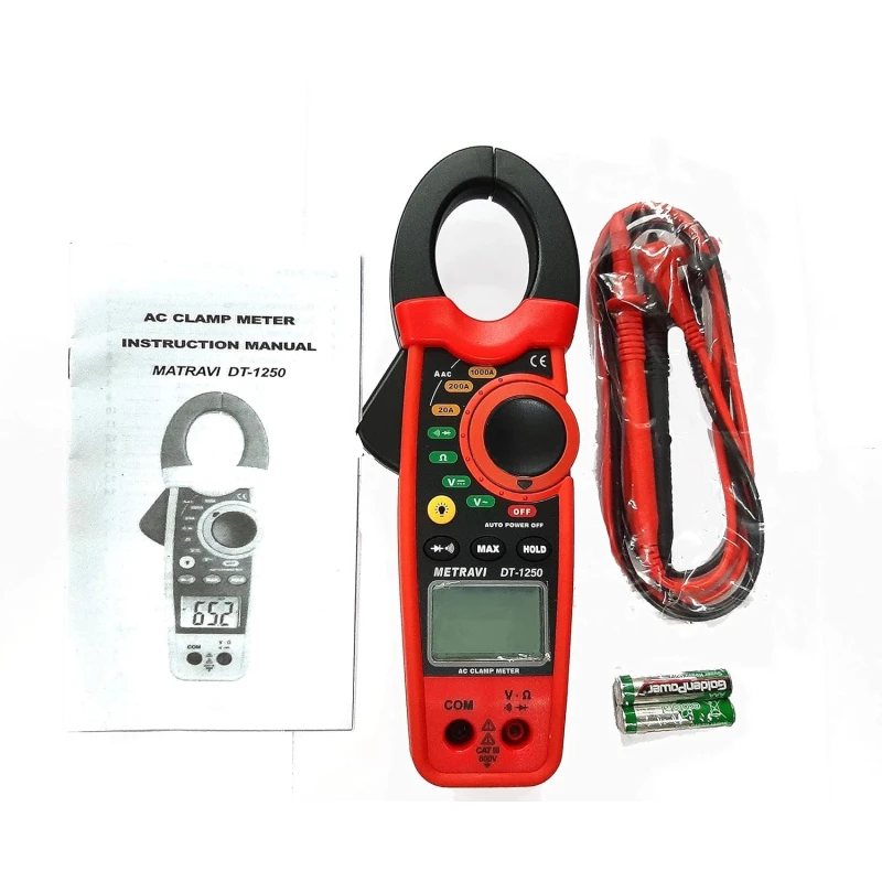 Buy Metravi Backlit LCD Digital Clamp Meter DT-1250 online