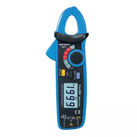 Metravi TRMS AC/DC Leakage Current Clamp Meter 4673 image-1