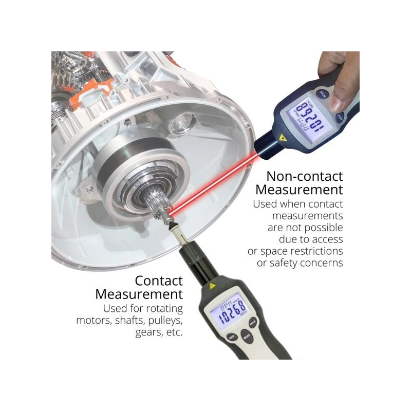 Buy Metravi NCTM-3000 Contact & Non-contact Tachometer Online