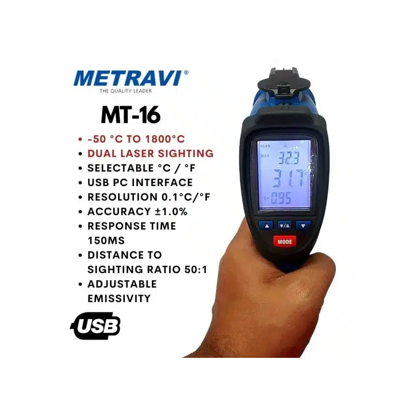 Buy Metravi Digital Non Contact Infra Red Thermometer online