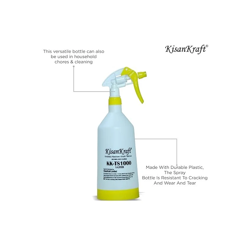 Kisankraft 1L Manual Sprayer & 5L Plastic Water Can Combo KK-TS1000 image-2