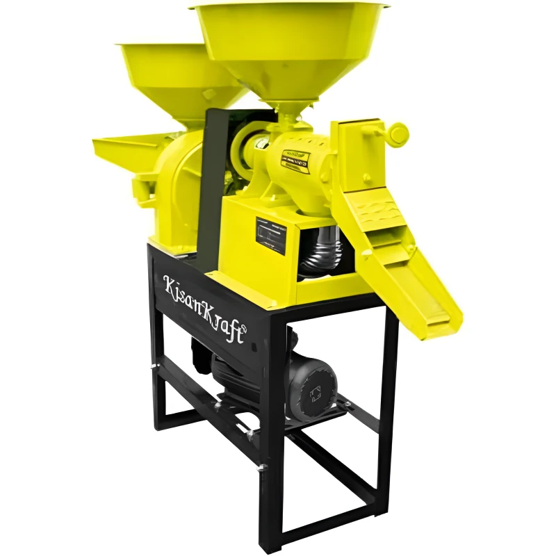 Kisankraft 3HP Rice Milling Machine with Grinder & Electric MotorKK-RMC-F4C21 image-1