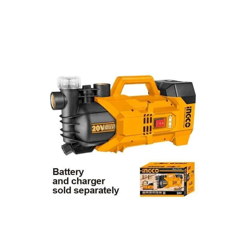 Ingco P20S 8bar 20V Lithium-ion Water Pump with Dual Mode Control & LED IndicatorGWPLI201801  image-2