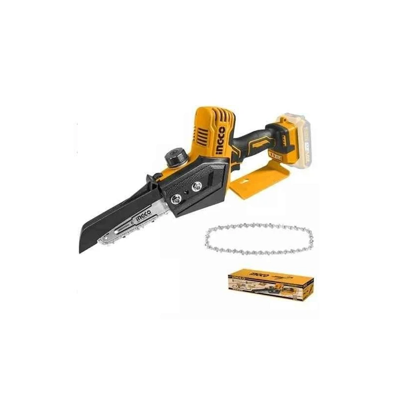 Ingco 6 inch 20V Yellow & Black Mini Chain SawCGSLI2068 image-1