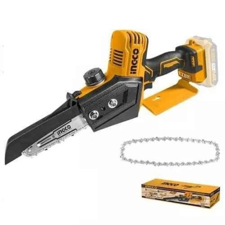 Ingco 6 inch 20V Yellow & Black Mini Chain SawCGSLI2068 image-1
