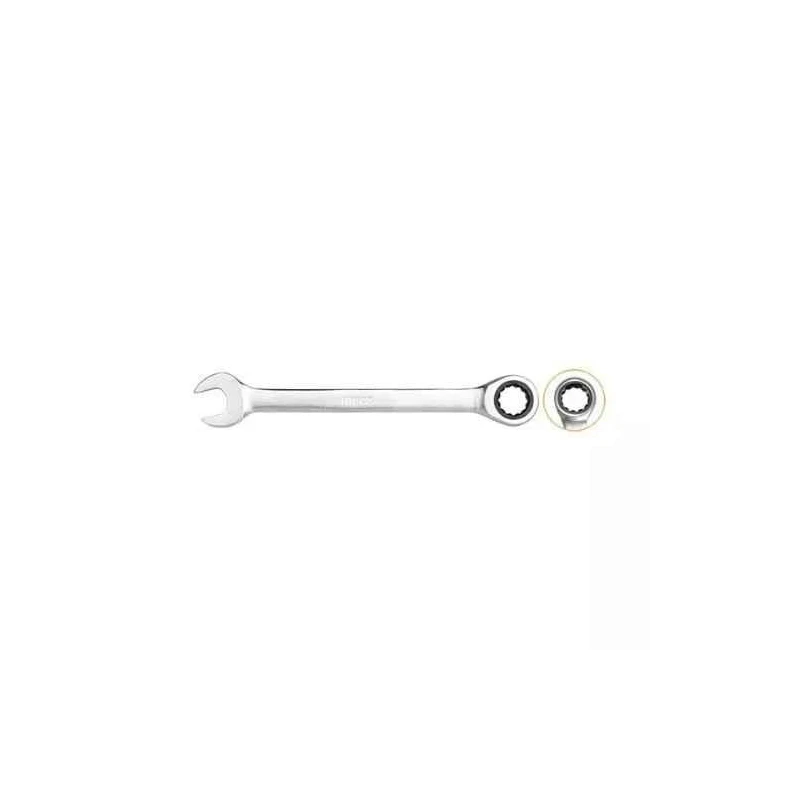 Ingco 16mm 209 mm CRV Steel Silver Chrome Plated Matt Finish Ratchet SpannerHCSPAR161 image-1