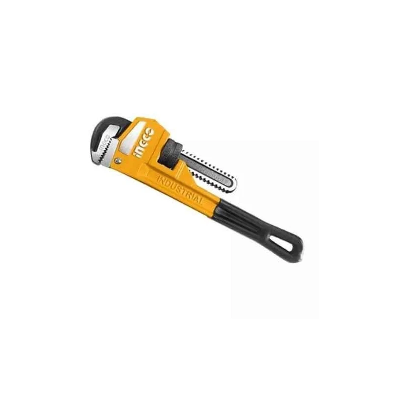 Ingco 14 inch Carbon steel Yellow & Black Pipe WrenchHPW18142 image-1
