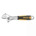 Ingco 0-35mm Chrome Vanadium Steel Yellow & Black Adjustable WrenchHADW131108 image-1