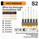 Ingco 6 Pcs Go-Through Screwdriver SetHSGT680608 image-2