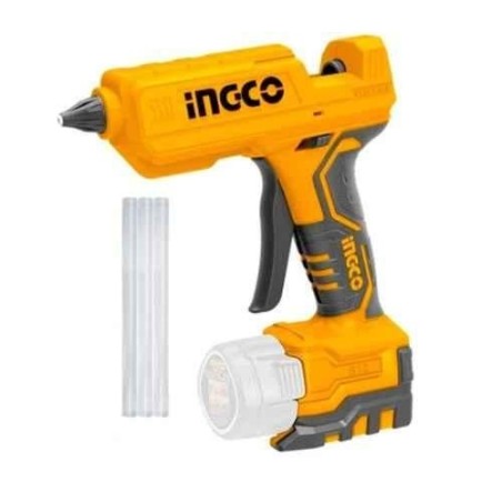 Ingco 12V 11.2mm Cordless Glue Gun with 3 Pcs 150mm Glue SticksCGGLI1201 image-1