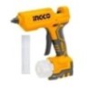 Ingco 12V 11.2mm Cordless Glue Gun with 3 Pcs 150mm Glue Sticks, CGGLI1201