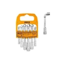 Ingco 6 Pcs CrV L-Angle Socket Wrench SetLASWT0601 image-1