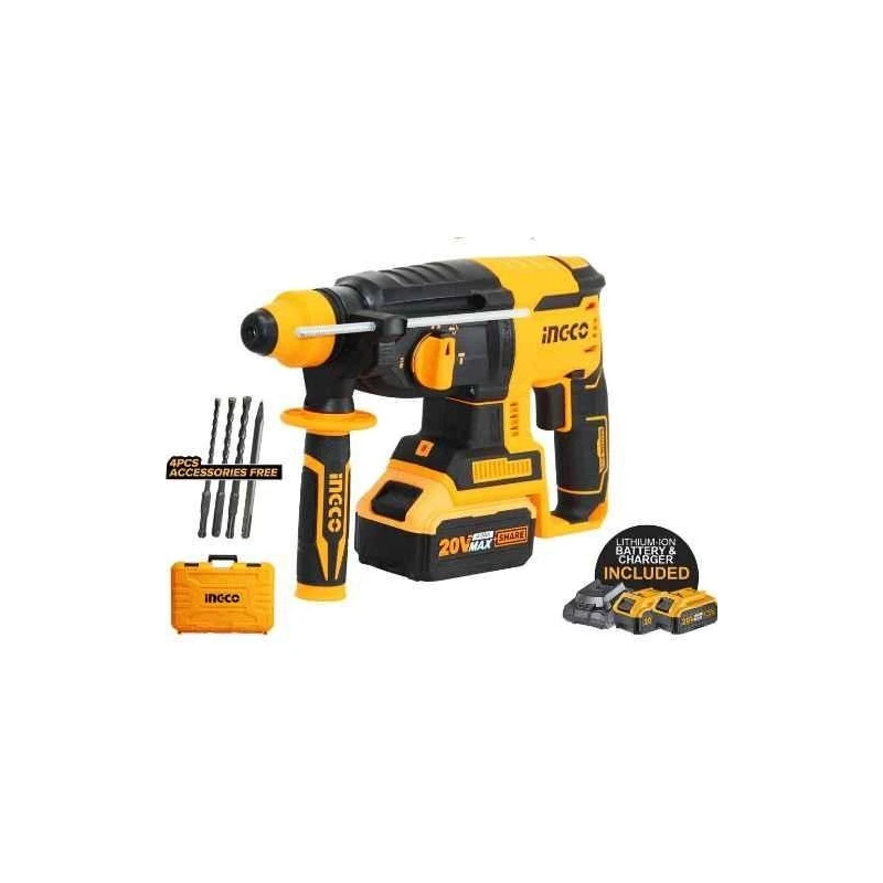 Ingco 20V 4Ah Li-Ion Cordless Rotary HammerCRHLI202287 image-1