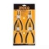 Ingco 7 inch Carbon Steel Black & Yellow Circlip Pliers Set, HCCPS01180
