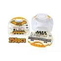 Ingco 250 Pcs HSS Mini Drill Accessories SetAKMG2501 image-3