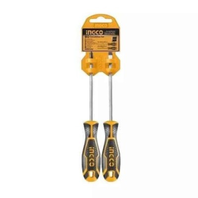 Ingco 5 inch CR-V Yellow & Black Screwdriver SetHKSD0248 image-1