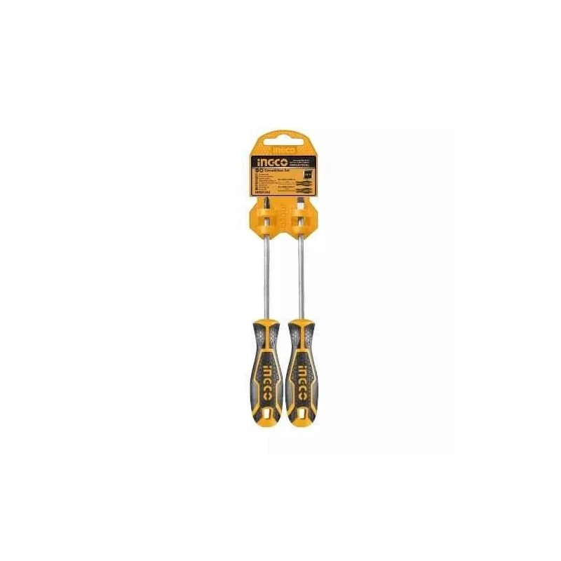 Ingco 5 inch CR-V Yellow & Black Screwdriver SetHKSD0248 image-1