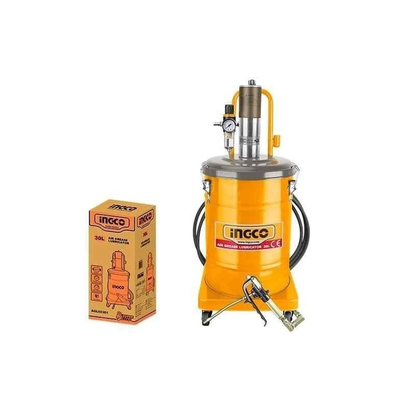 Ingco 30 Litre 850g/min Air Grease Lubricator with 5m HoseAGL02301 image-1