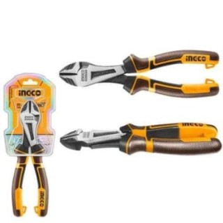 Ingco 8 inch CrV Black High Leverage Diagonal Cutting PlierHHHDCP28200 image-1