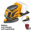 Ingco 20V Li-ion Palm Sander without Battery & ChargerCDSLI2051 image-1