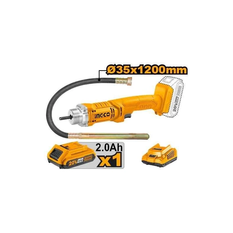 Ingco 20V Li-ion Cordless Concrete VibratorCCVLI2023011 image-2