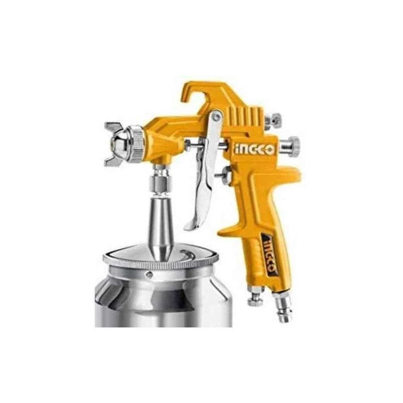 Ingco 1000cc Yellow Pneumatic Spray GunASG3105 image-1