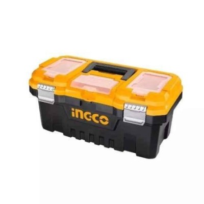 Ingco 17 inch Plastic Yellow Black Tool BoxPBX1702 image-1