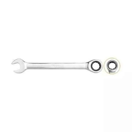 Ingco 24mm 335 mm CRV Steel Silver Chrome Plated Matt Finish Ratchet SpannerHCSPAR241 image-1