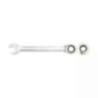 Ingco 24mm 335 mm CRV Steel Silver Chrome Plated Matt Finish Ratchet Spanner, HCSPAR241