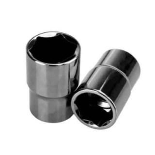Ingco 30mm 1/2 inch Chrome Vanadium Steel Hexagonal Black Nickle Plated Square Drive SocketHHAST12301 image-1