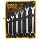 Ingco 19-32mm CRV Steel Silver Fine Polished Ratchet Spanner (Pack of 6)HKSPAR1061 image-1