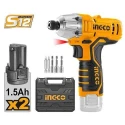 Ingco 1.5Ah 12V Lithium-ion Cordless Impact Wrench DriverCIRLI1201 image-3