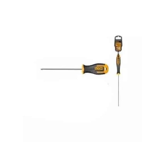 Ingco 3.0mm Chrome Vanadium Steel Yellow & Black Multipurpose Portable Screw DriverHS68PH0075 image-1