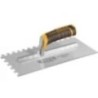 Ingco 280x130mm Stainless Steel Plastering Trowel with Teeth, HPTT28138