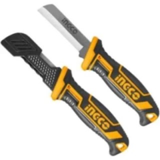 Ingco 200mm Plastic Yellow Cable Stripping Straight Blade image-1