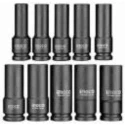 Ingco 10 Pcs 1/2 inch Deep Impact Socket SetHKISSD12102L image-1