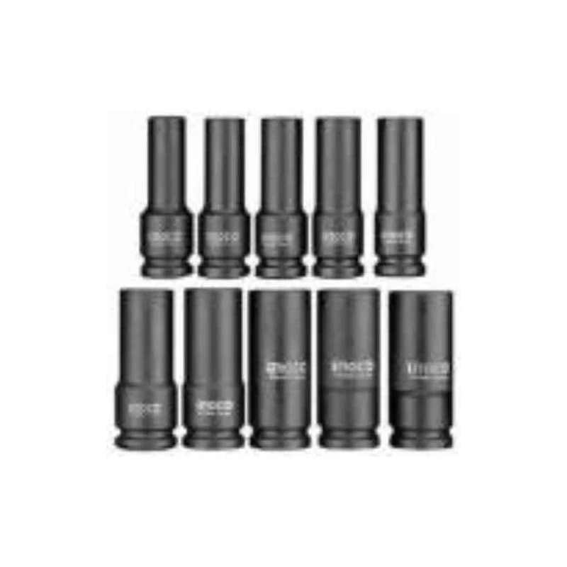 Ingco 10 Pcs 1/2 inch Deep Impact Socket SetHKISSD12102L image-1