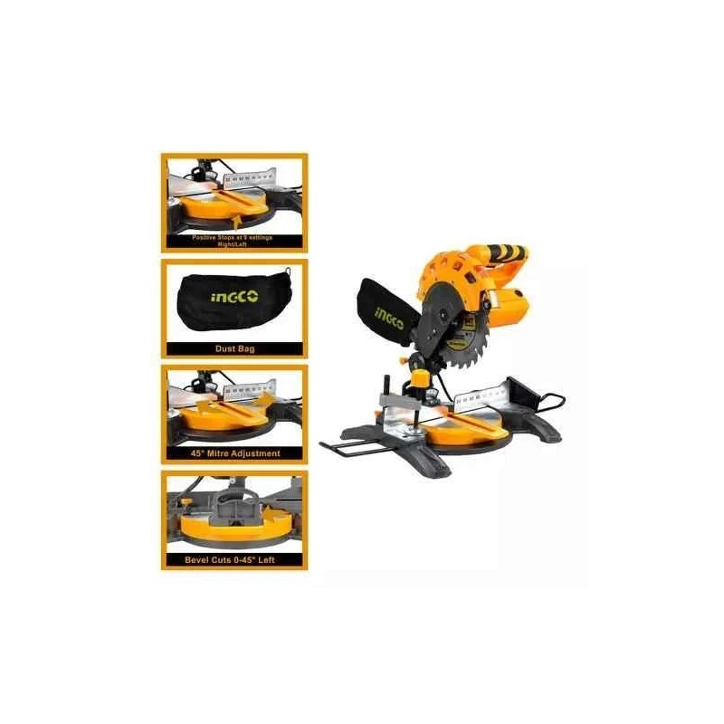 Ingco 1400W Aluminium Mitre SawBMS14007 image-3