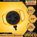 Ingco 3/4 inch 5 in 1 Plastic Turret SprinklerHPS33061 image-2