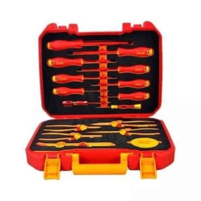Ingco CR-V Red & Yellow Screwdriver SetHKITH1601 image-1