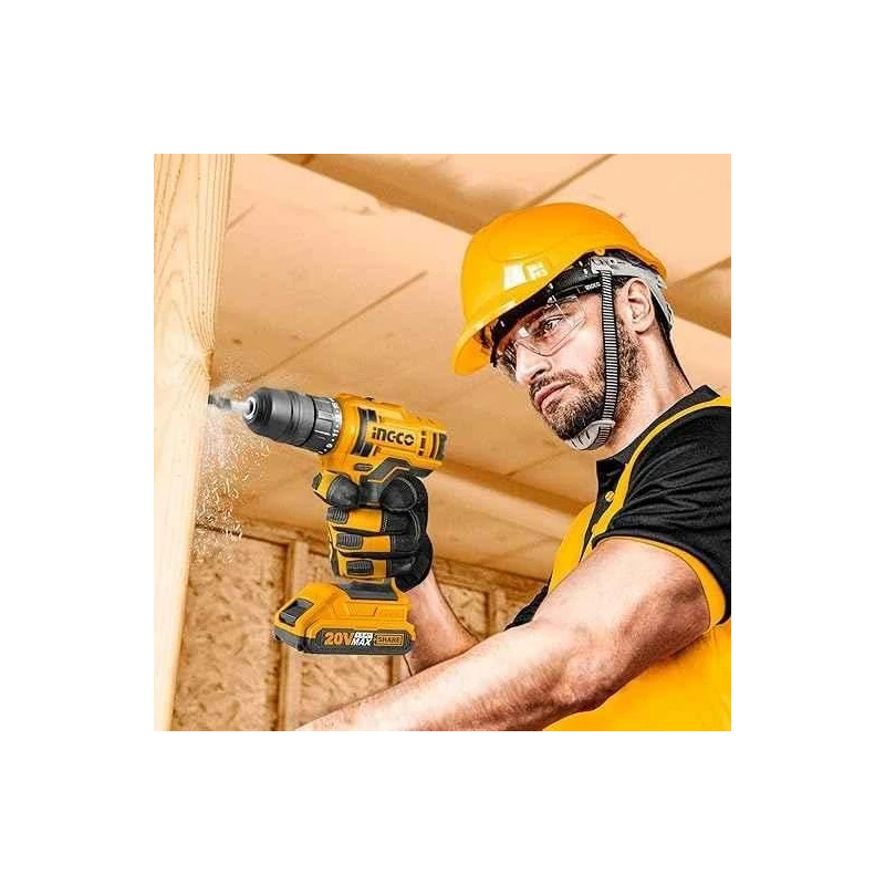 Ingco 2Ah 20V Lithium-ion Cordless Drill DriverCDLI200215 image-1
