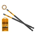 Ingco 10 Pcs T25 250mm S2 Industrial Steel Impact Screwdriver Bits SetSDBIM11T25103 image-1