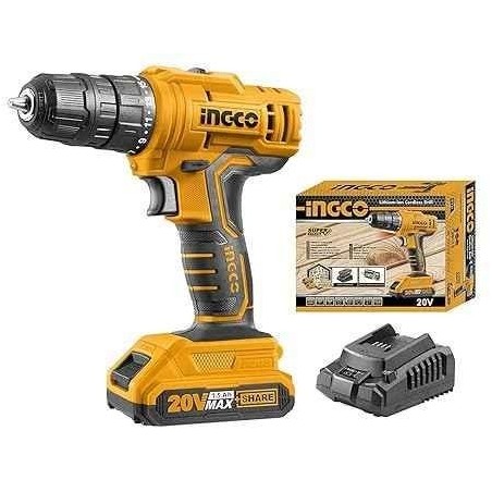 Ingco 1.5Ah 20V Lithium-ion Cordless Drill DriverCDLI20028 image-1