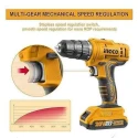 Ingco 1.5Ah 20V Lithium-ion Cordless Drill DriverCDLI20028 image-2